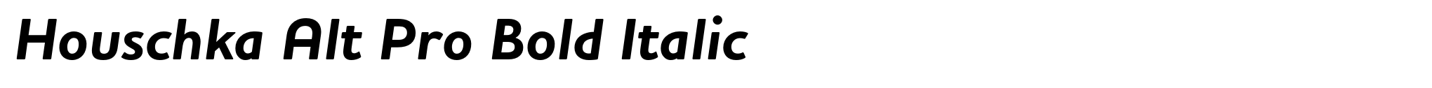 Houschka Alt Pro Bold Italic image